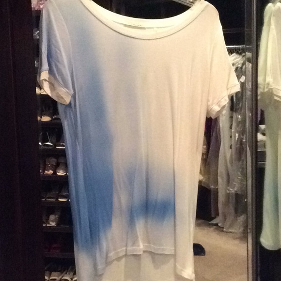Tahari Tops - Tie dye Tahari blue and white cotton top, S, nwot